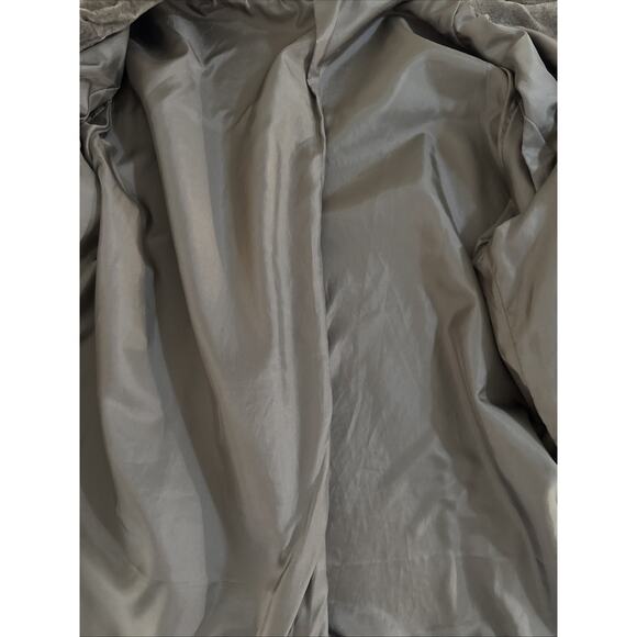 Chico's WOMENS Brown Leather Embroidered Lined Full Zip Coat Jacket SIZE 3 - Picture 6 of 6